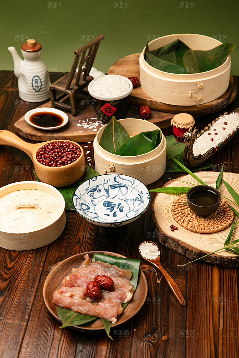粽子传统文化节日端午节摄影图