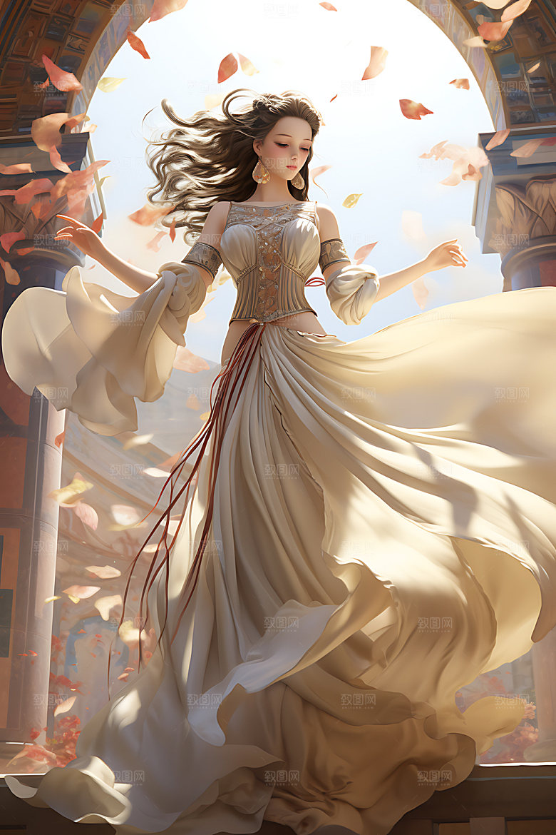 仙女手绘灵动插画