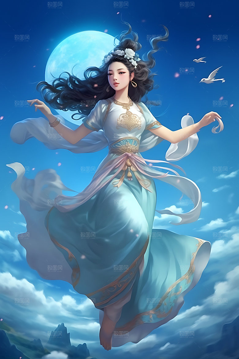 仙女灵动古风插画