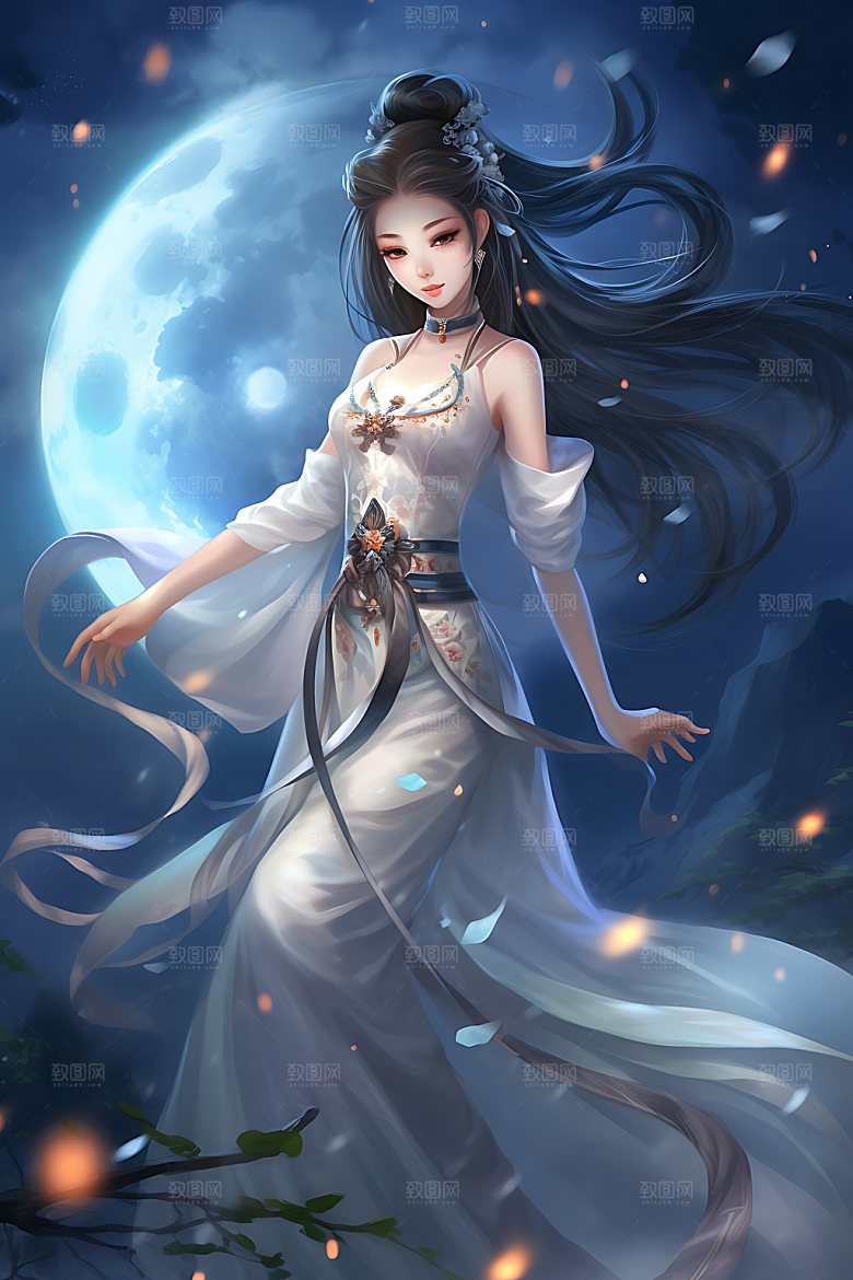仙女唯美灵动插画