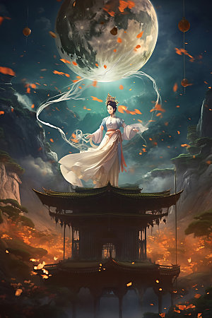 仙女唯美灵动插画