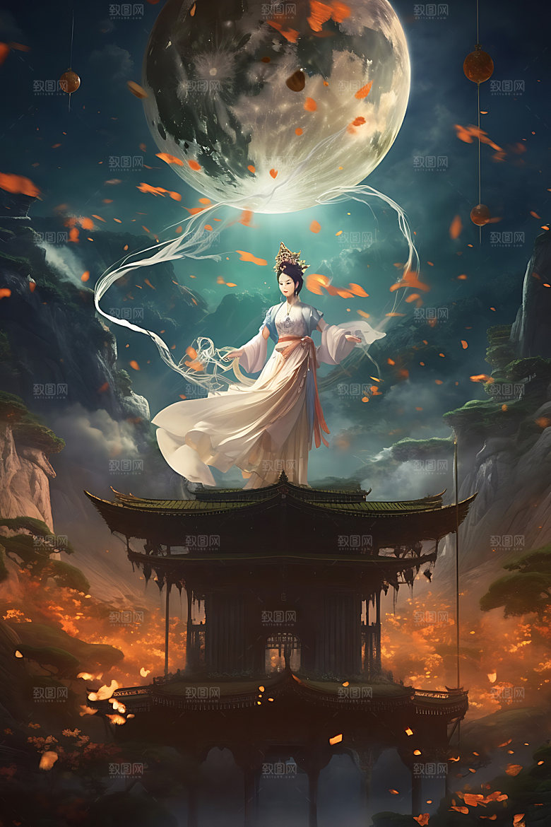 仙女唯美灵动插画
