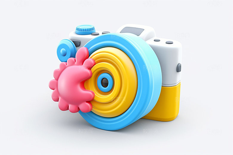 多巴胺电子设备3D卡通模型