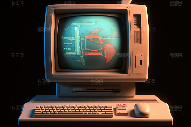 多巴胺电子设备3D酷炫模型