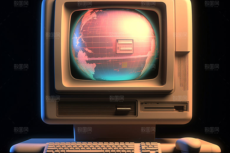 多巴胺电子设备C4D彩色模型