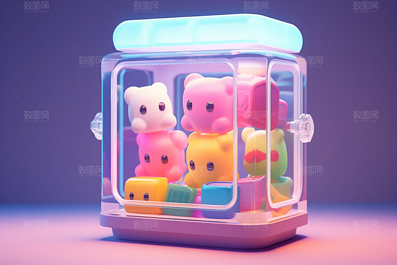 多巴胺电子设备创意立体模型