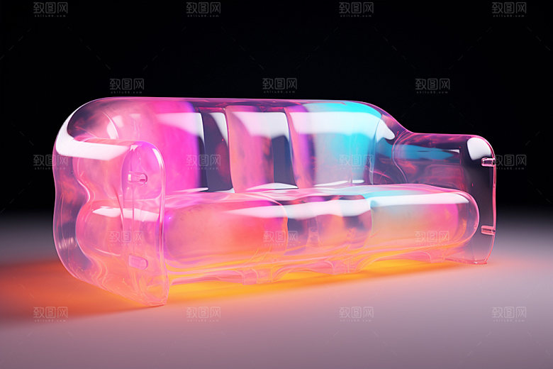多巴胺电子设备彩色C4D模型