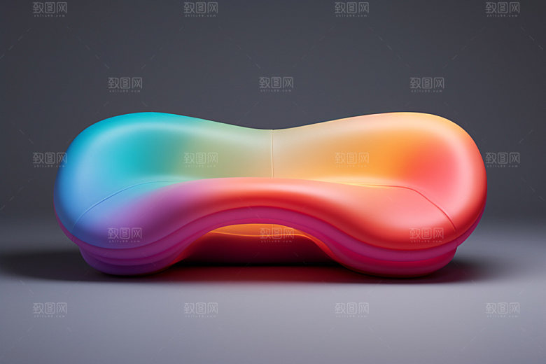 多巴胺电子设备彩色卡通模型