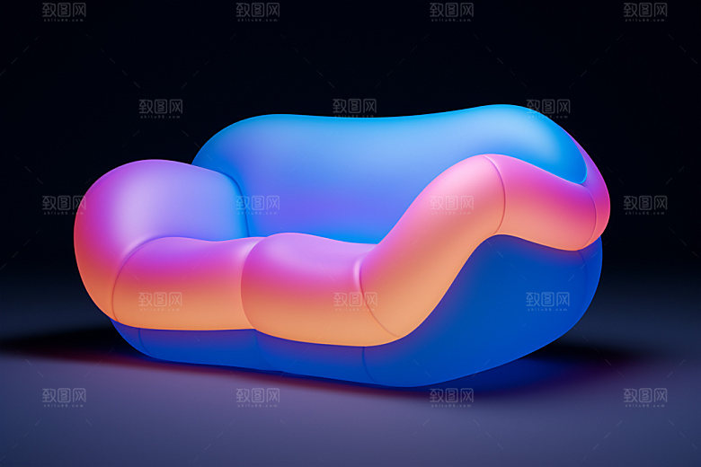 多巴胺电子设备立体产品模型
