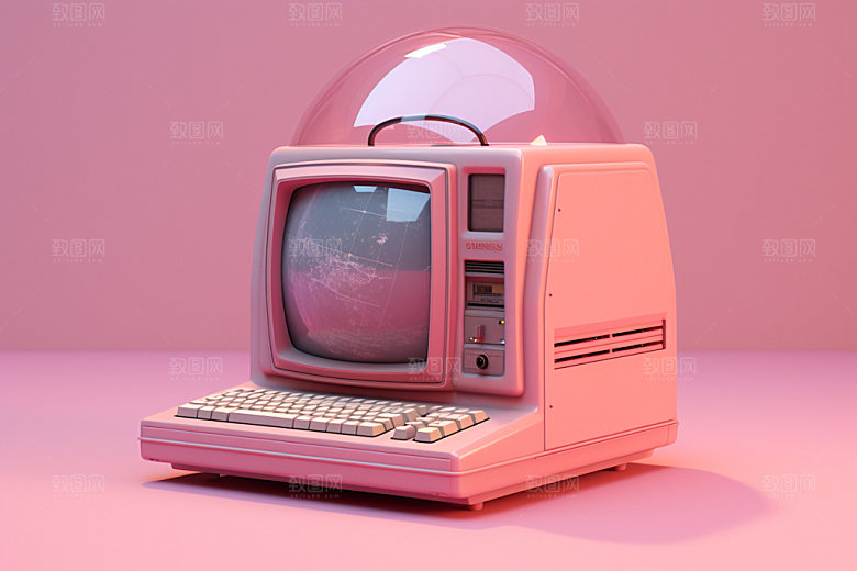 多巴胺电子设备3D创意模型