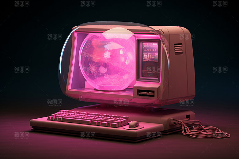 多巴胺电子设备卡通酷炫模型