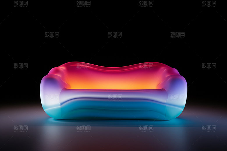 多巴胺电子设备C4D炫彩模型