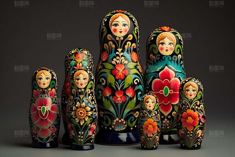俄罗斯特产产品商品摄影图