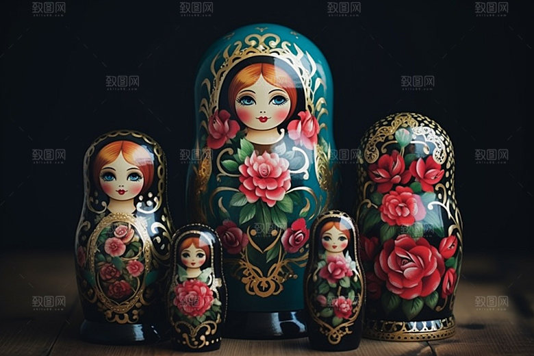 俄罗斯特产高清商品摄影图