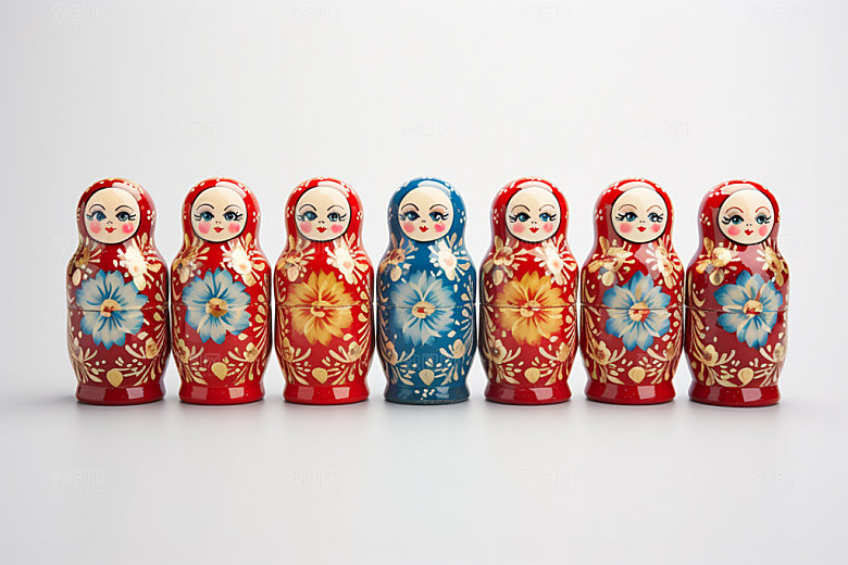 俄罗斯特产特色商品摄影图