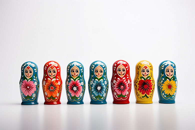 俄罗斯特产伴手礼旅游摄影图