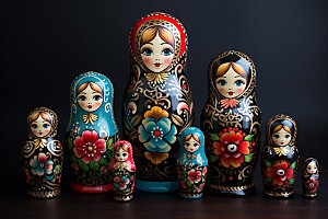 俄罗斯特产产品国外摄影图