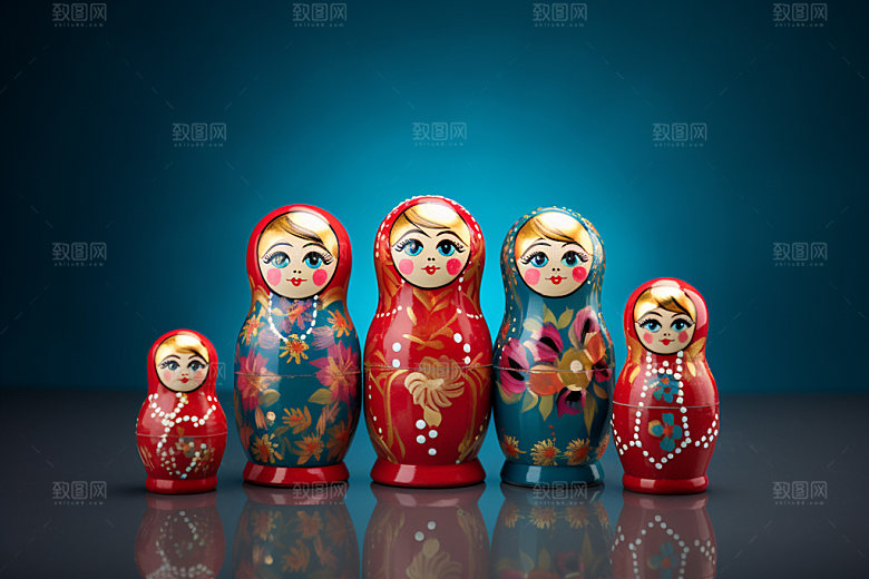 俄罗斯特产伴手礼旅行摄影图