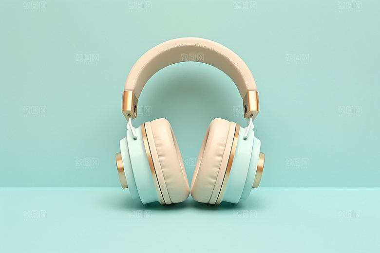 耳机3D音频设备效果图