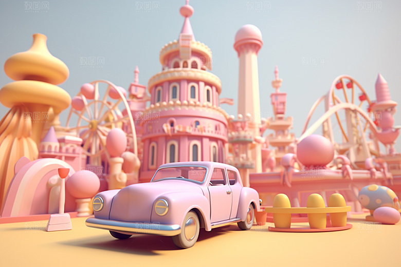儿童乐园3D童趣模型