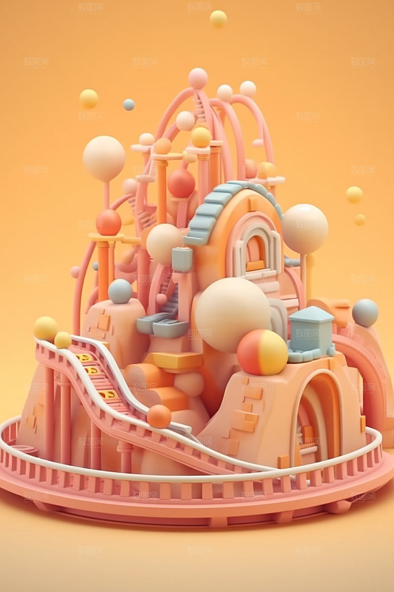儿童乐园3D童趣模型