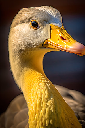 鹅禽类自然摄影图