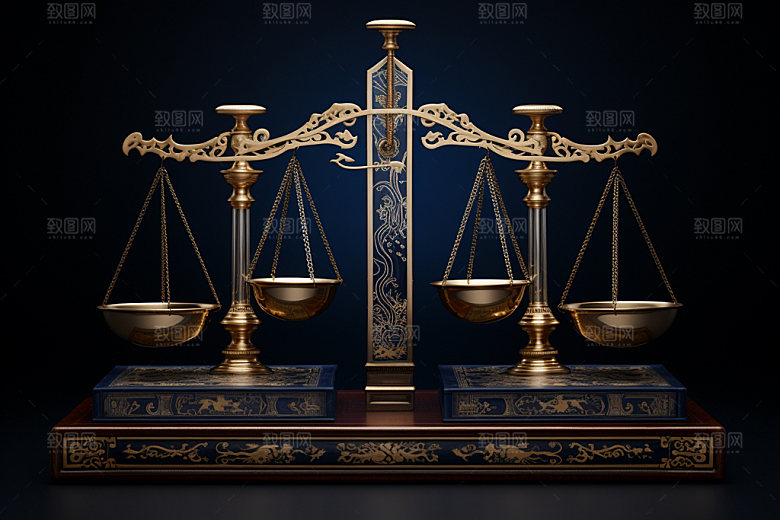 法律天平公正法庭素材