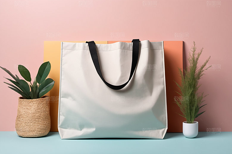 帆布包产品拎袋样机