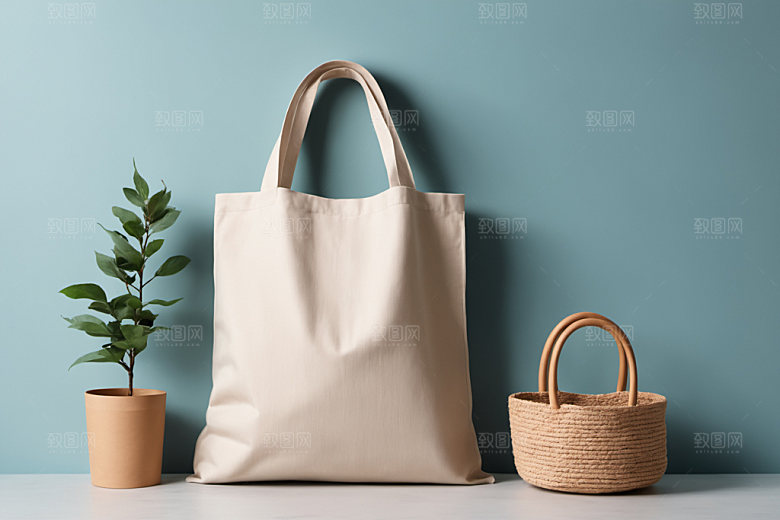 帆布包产品拎袋样机