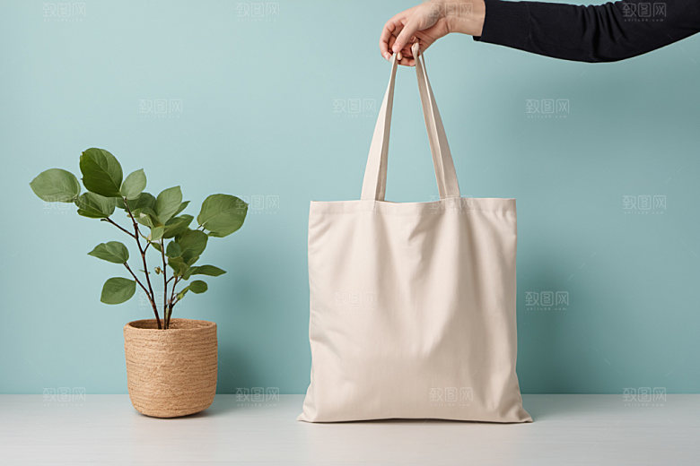 帆布包拎袋产品样机