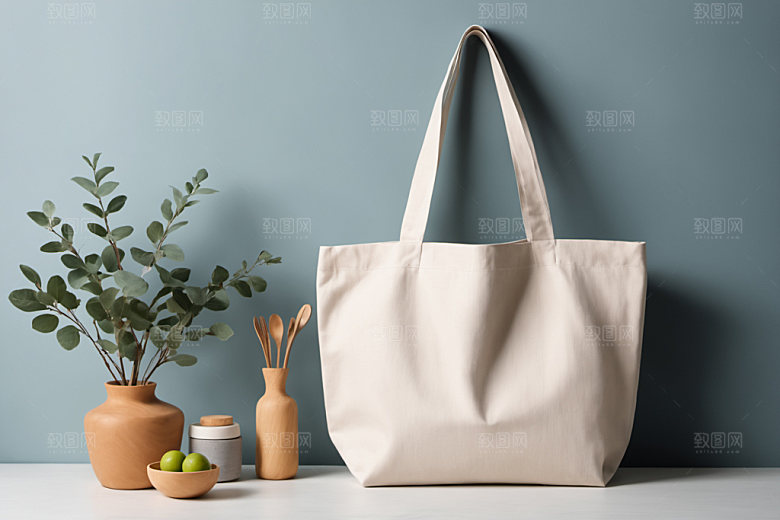 帆布包产品拎袋样机
