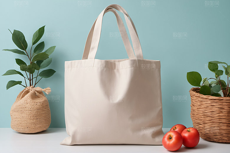 帆布包产品拎包样机