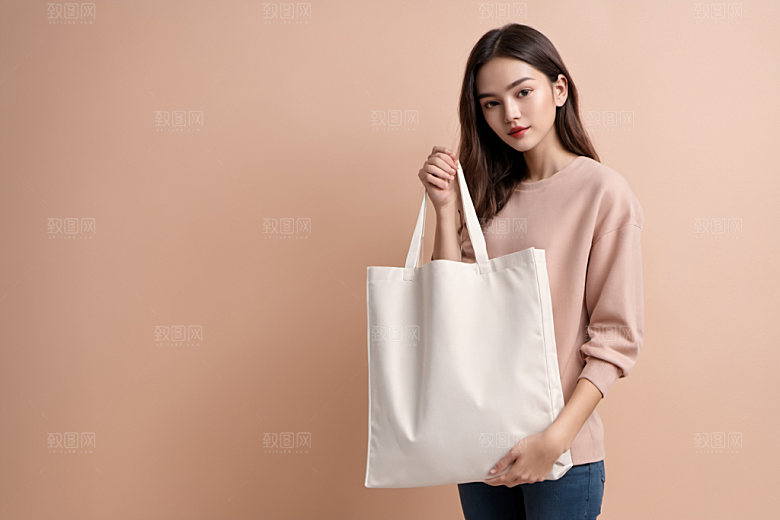 帆布包休闲模型样机