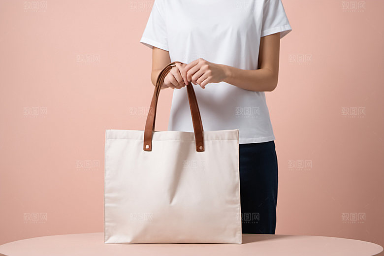 帆布包产品拎袋样机