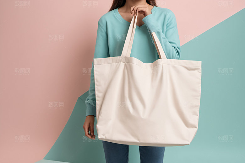 帆布包产品手提袋样机