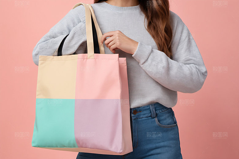 帆布包产品拎袋样机