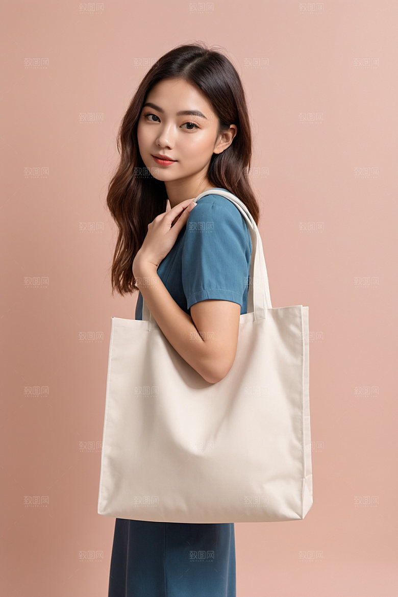 帆布包产品拎袋样机