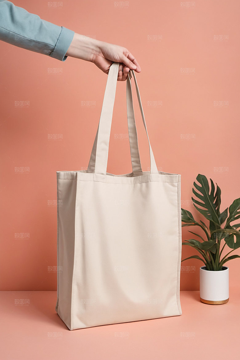 帆布包产品拎包样机