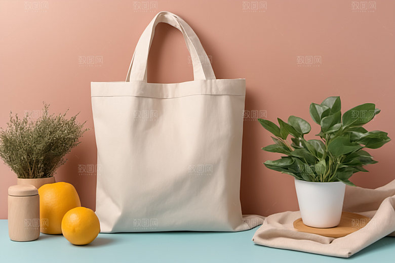 帆布包产品手提袋样机