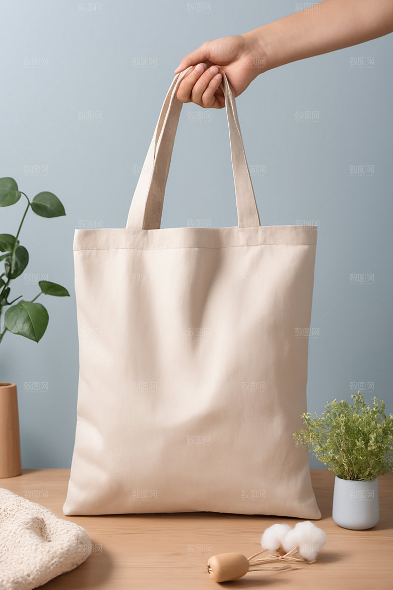 帆布包产品拎袋样机
