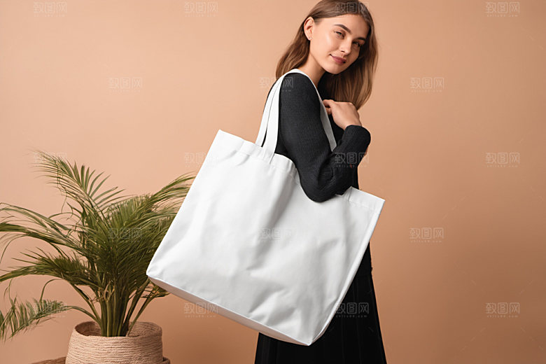 帆布包产品拎袋样机