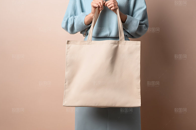 帆布包拎袋都市样机