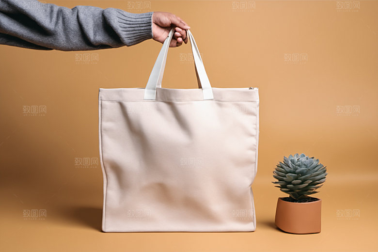 帆布包拎袋模型样机
