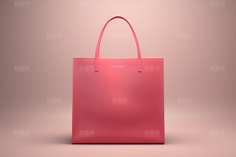 手提包高清纸袋模型