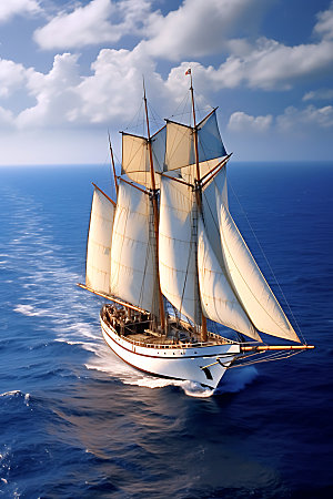 帆船海洋高清摄影图