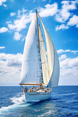 帆船大气海洋摄影图