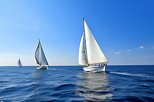 帆船高清海洋摄影图