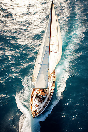 帆船航海高清摄影图