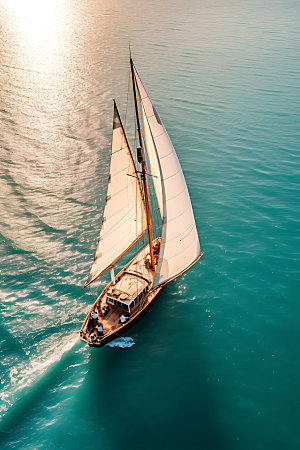 帆船航行航海摄影图