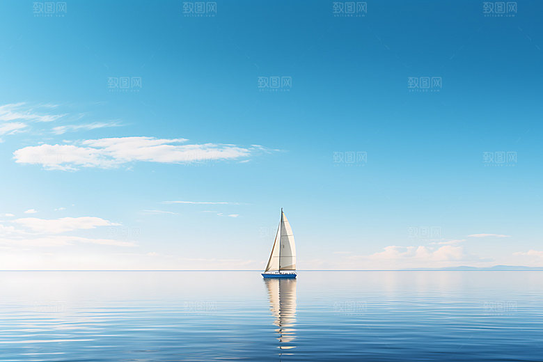 帆船航海航行企业精神摄影图